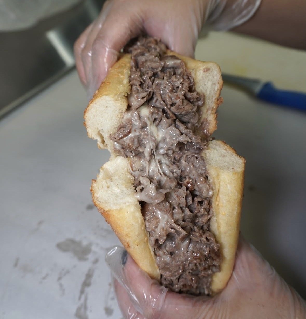 The Balboa ribeye cheesesteak from Balboa Steaks in Newark